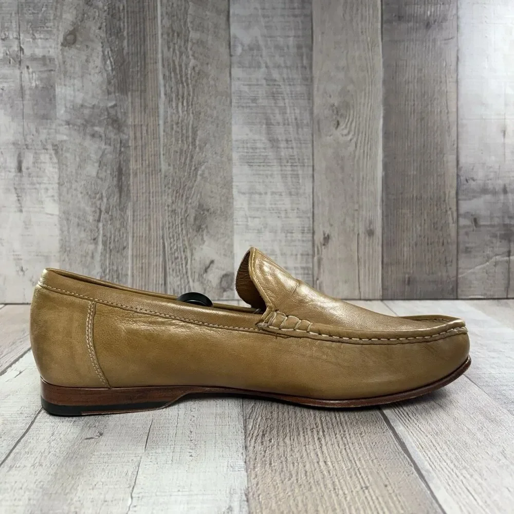 Cole Haan Venetian Men's Size 9.5 Slip On Loafers Leather Moc Shoes Light Brown